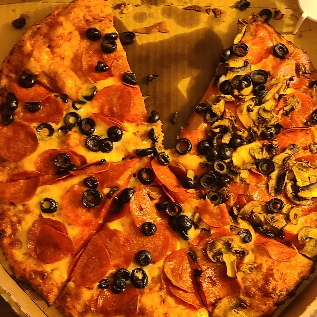 Hawaiian and Pepperoni Pizza