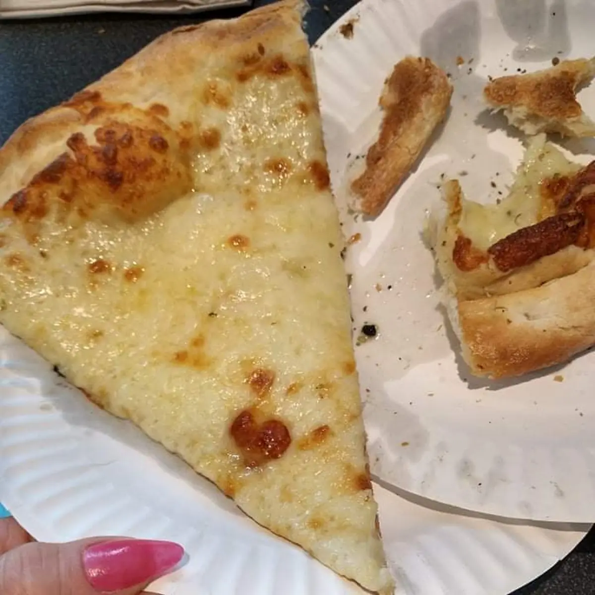 White Pizza Slice