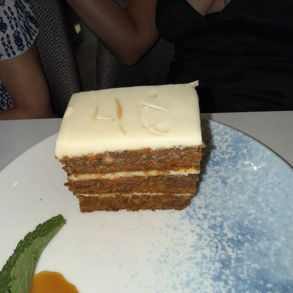 Carrot Cake w Vanilla Ice Cream