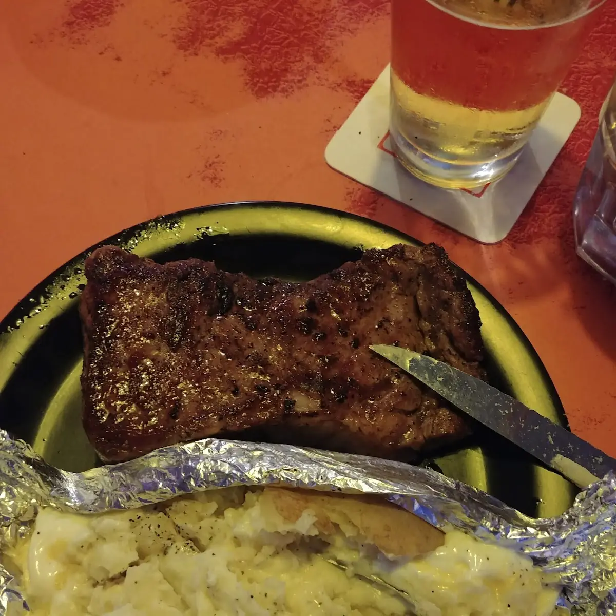 Rib Eye Steak Baked Potato