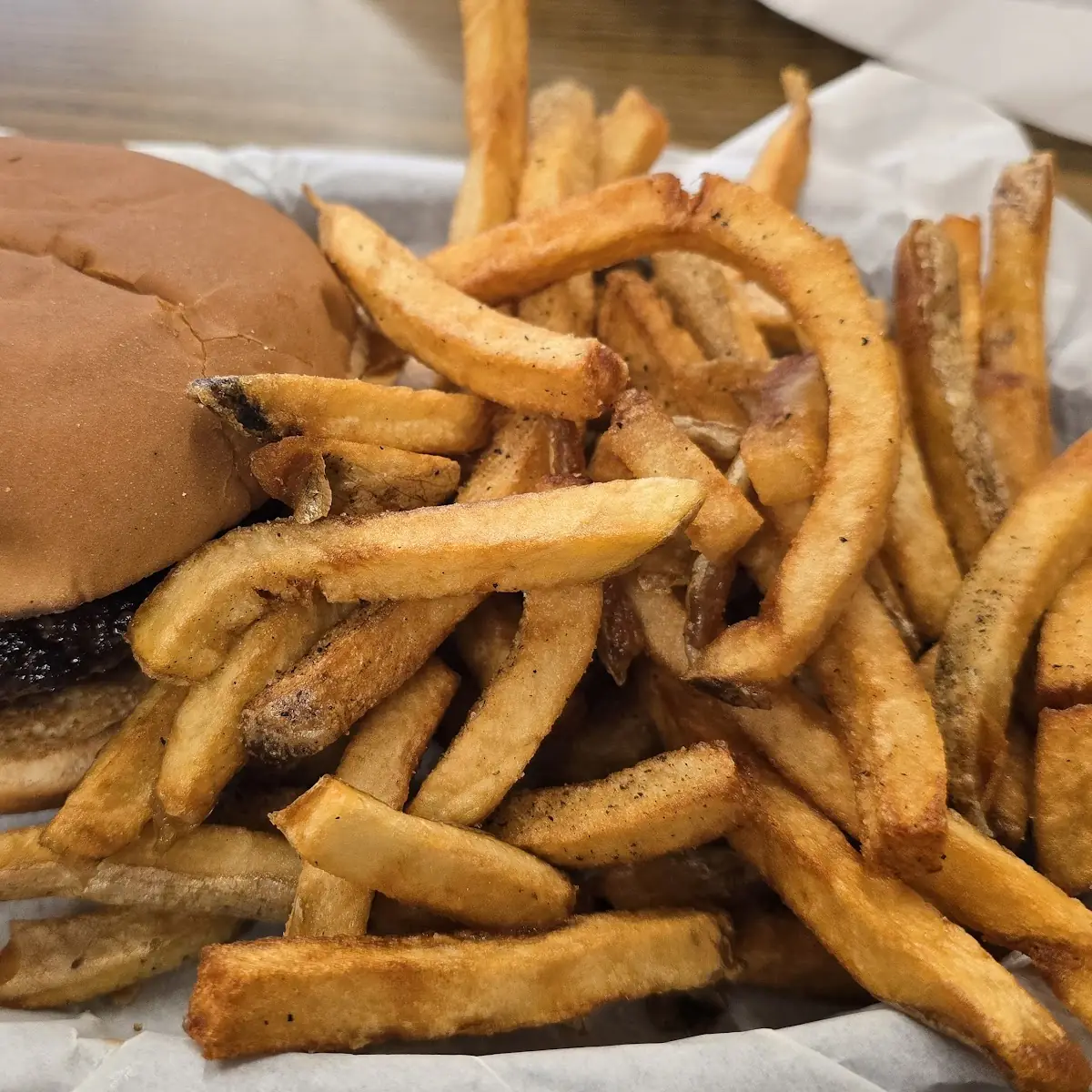 Cheeseburger with Hand Cut Fries