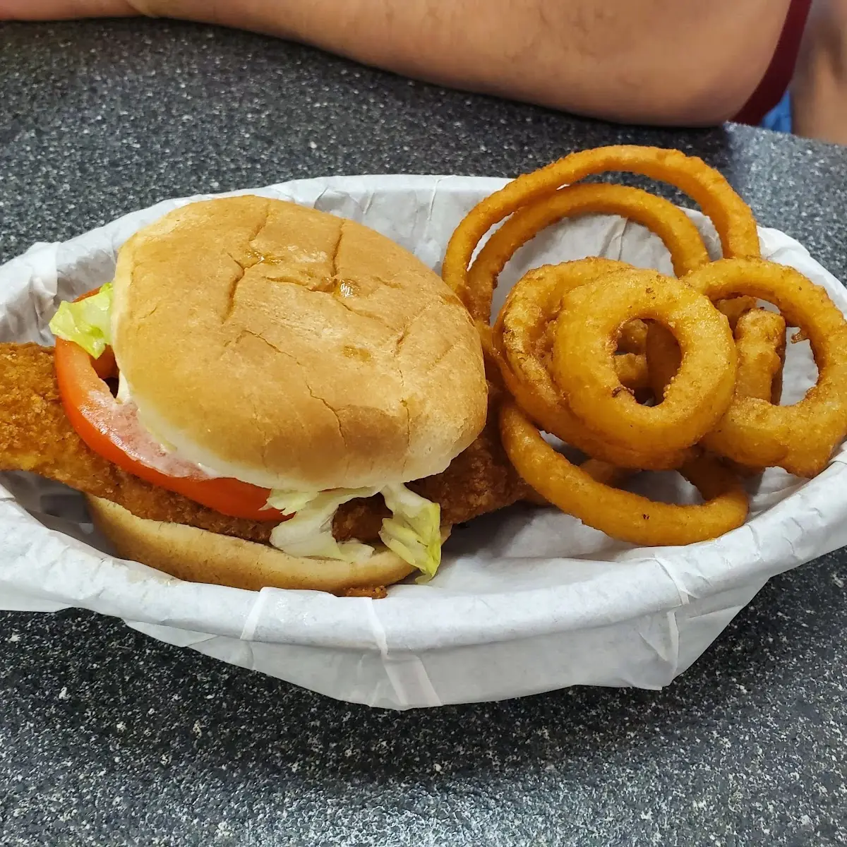 Fried Flounder Sandwich