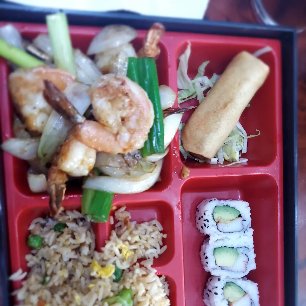 Garlic Shrimp Bento Box