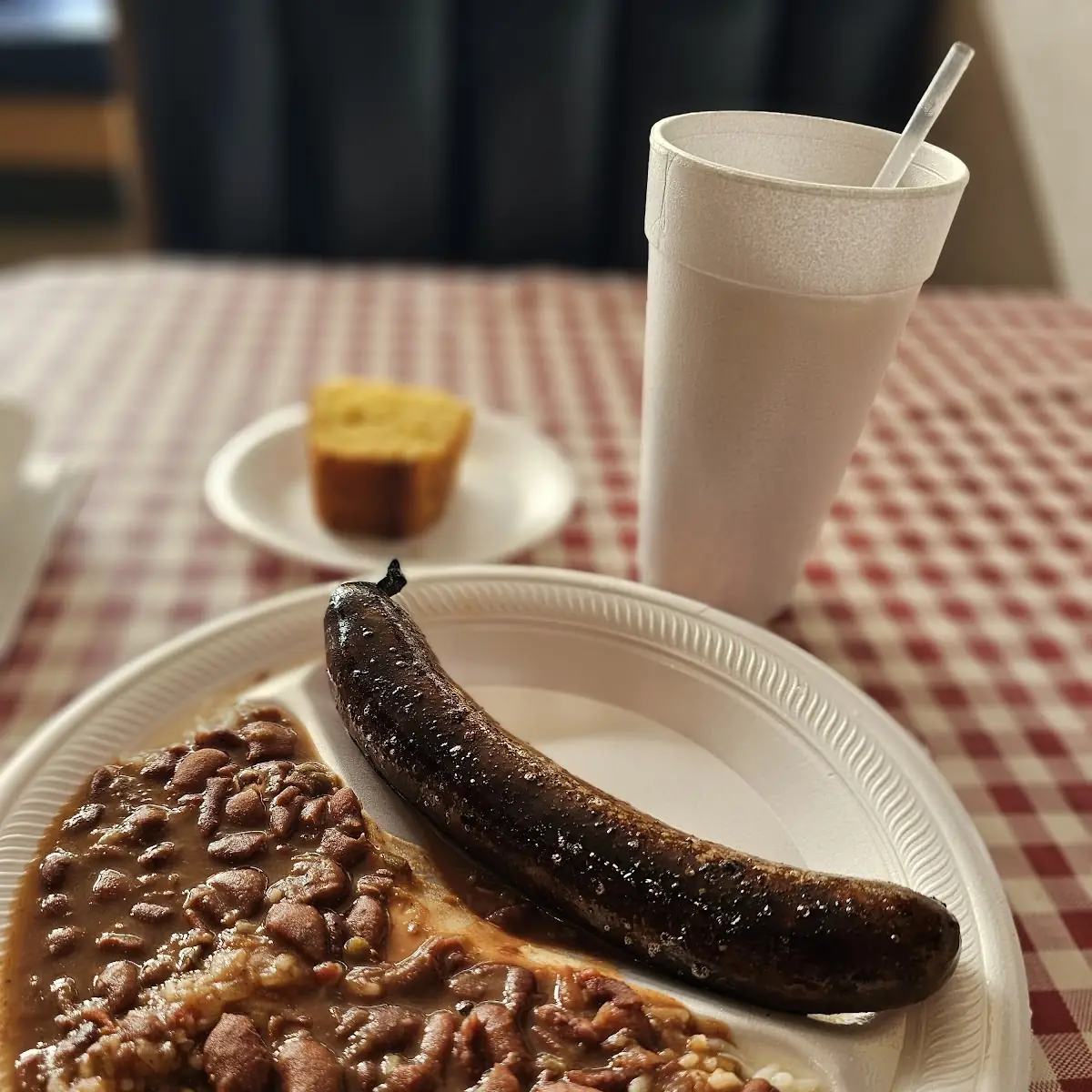 Boudin Link w Red Beans & Rice