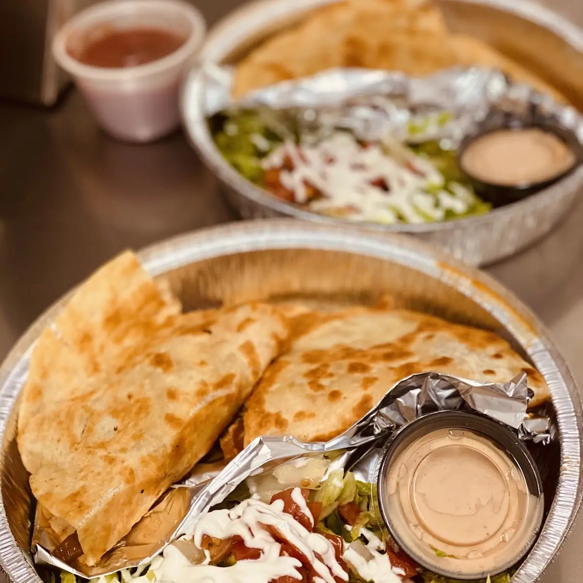 Cheese Quesadilla Rice and Beans
