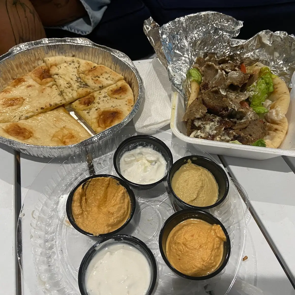 Hummus AMD Gyro Sandwich