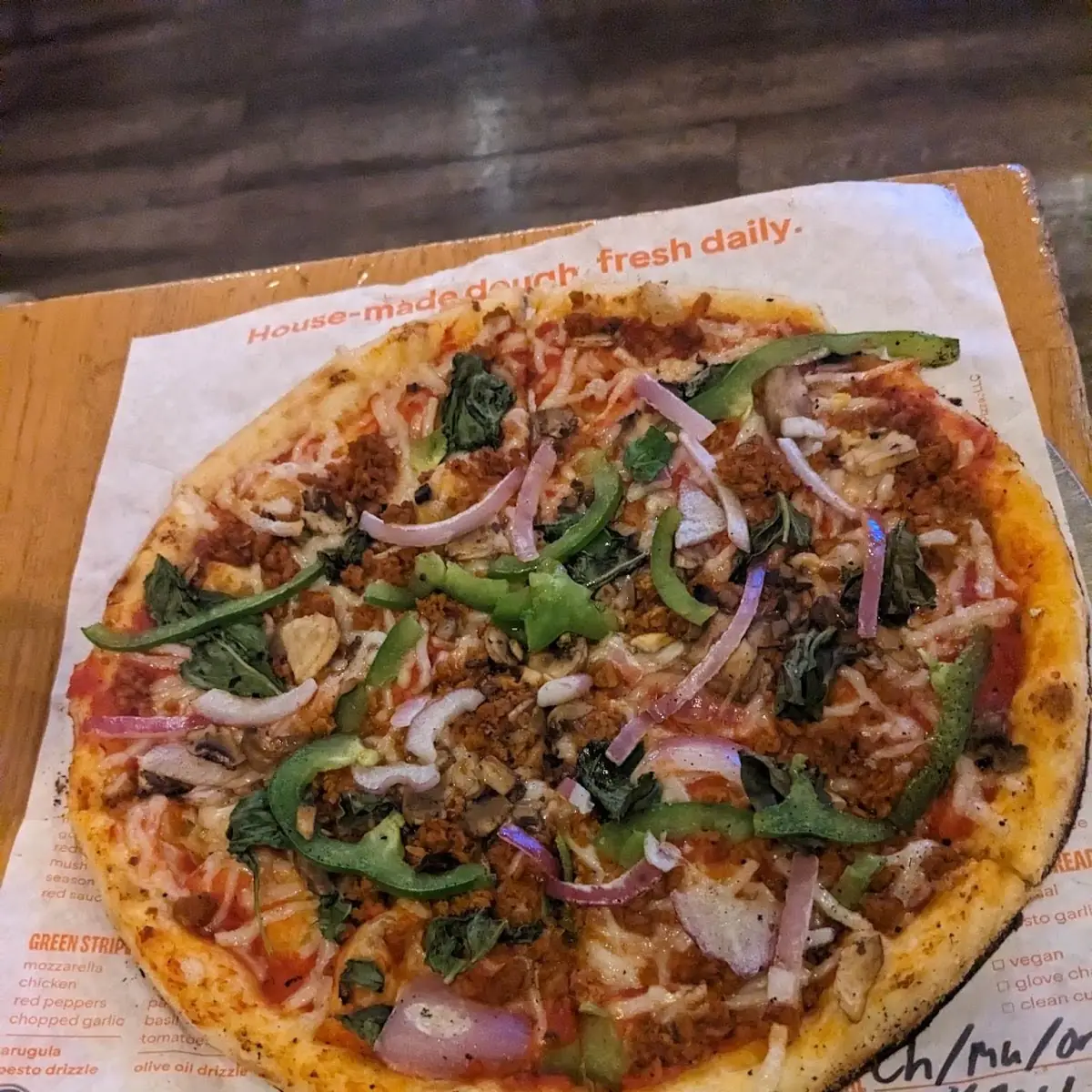 Custom Vegan Pizza