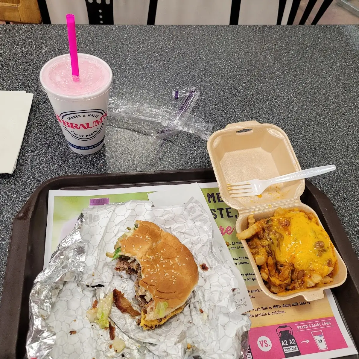 Cheeseburger and Chili Cheese Fries
