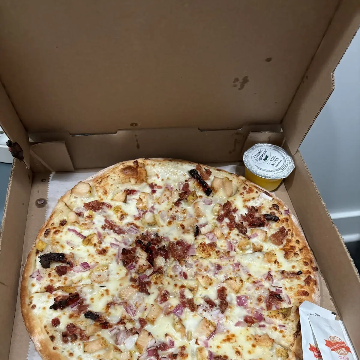 Chicken Bacon Ranch Pizza