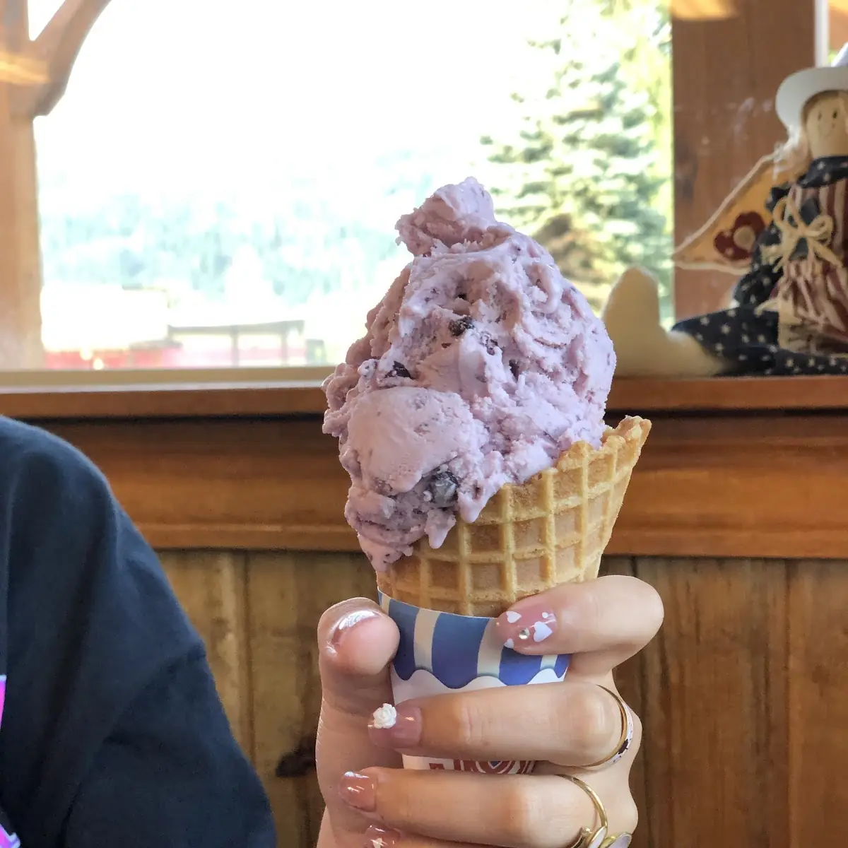 Huckleberry Waffle Cone