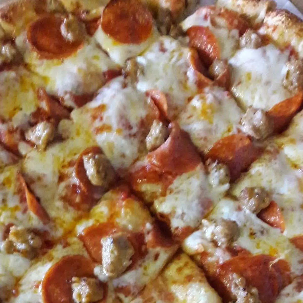 Pepperoni and Sausage Pizza