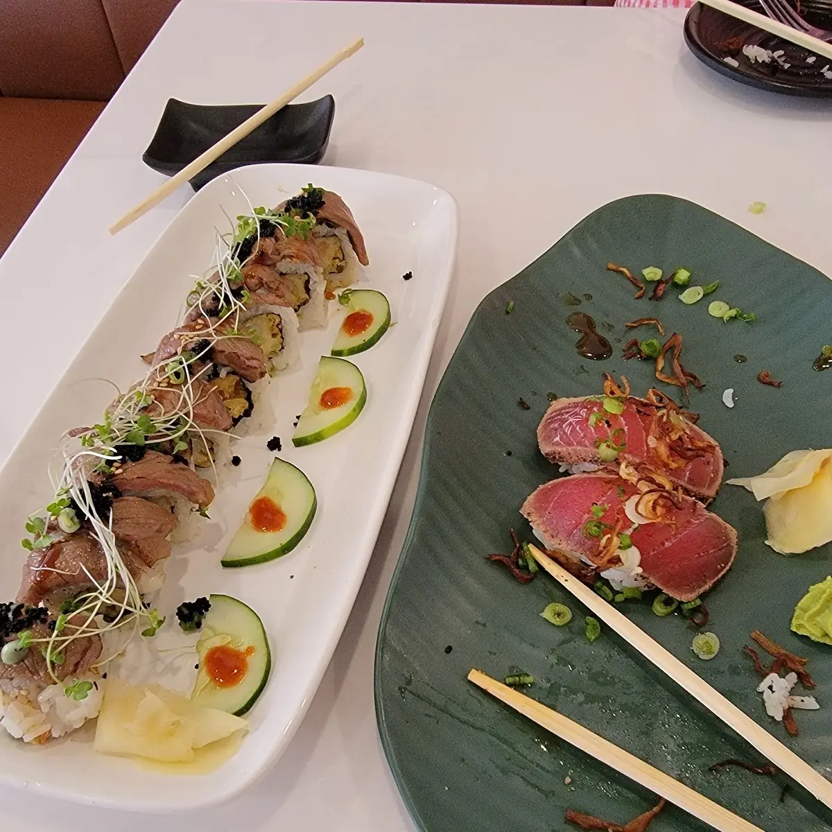 Wagyu Surf & Turf and Black Pepper Tuna Roll