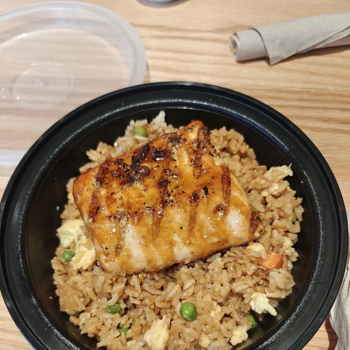 Salmon Teriyaki Fried Rice