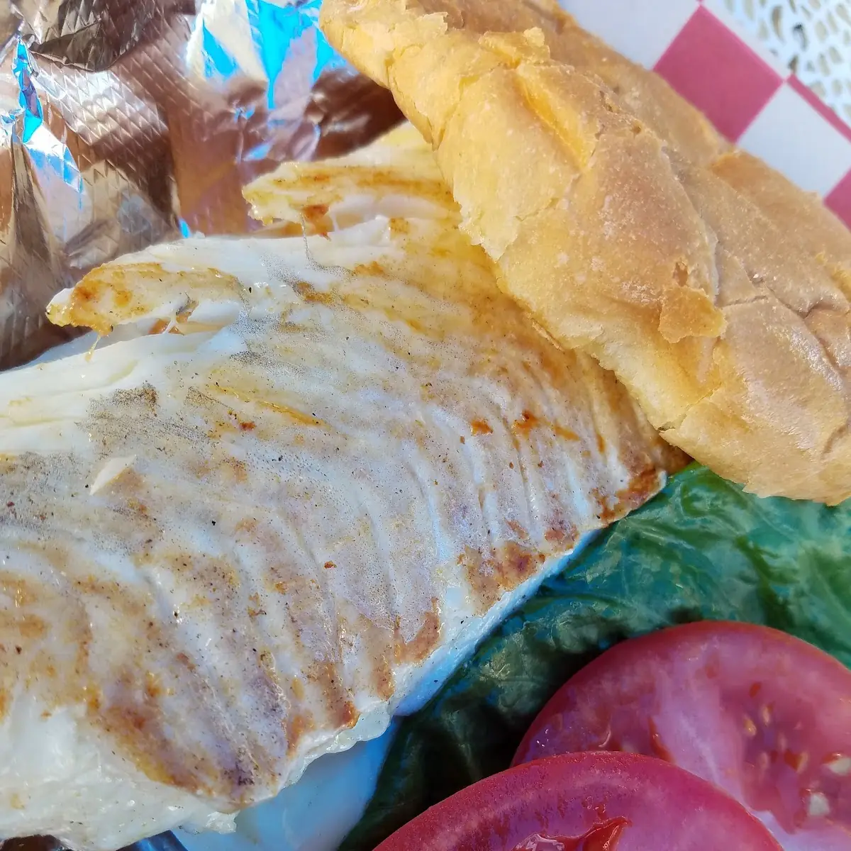 Grilled Haddock Sandwich