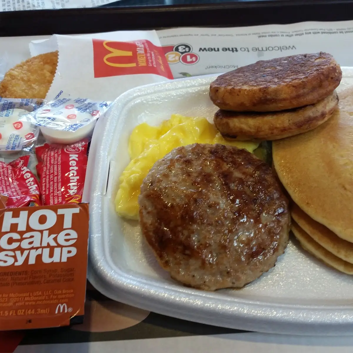 Pancakes and Sausage Patties