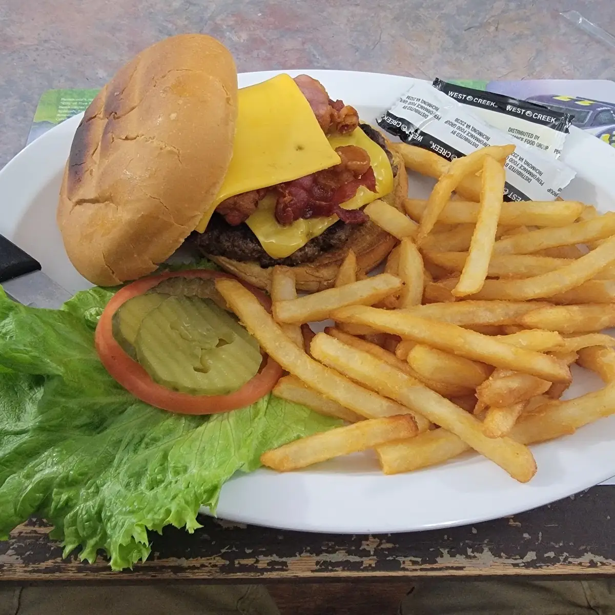 Large Mouth Burger-Served with Fries