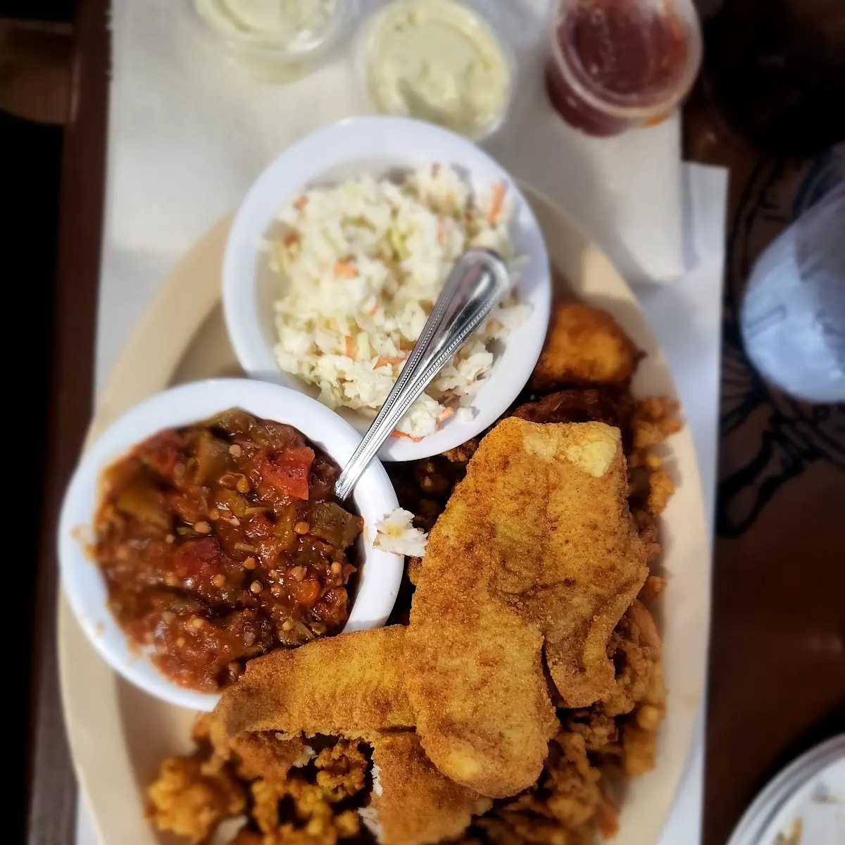Oyster and Fried Fish Platter