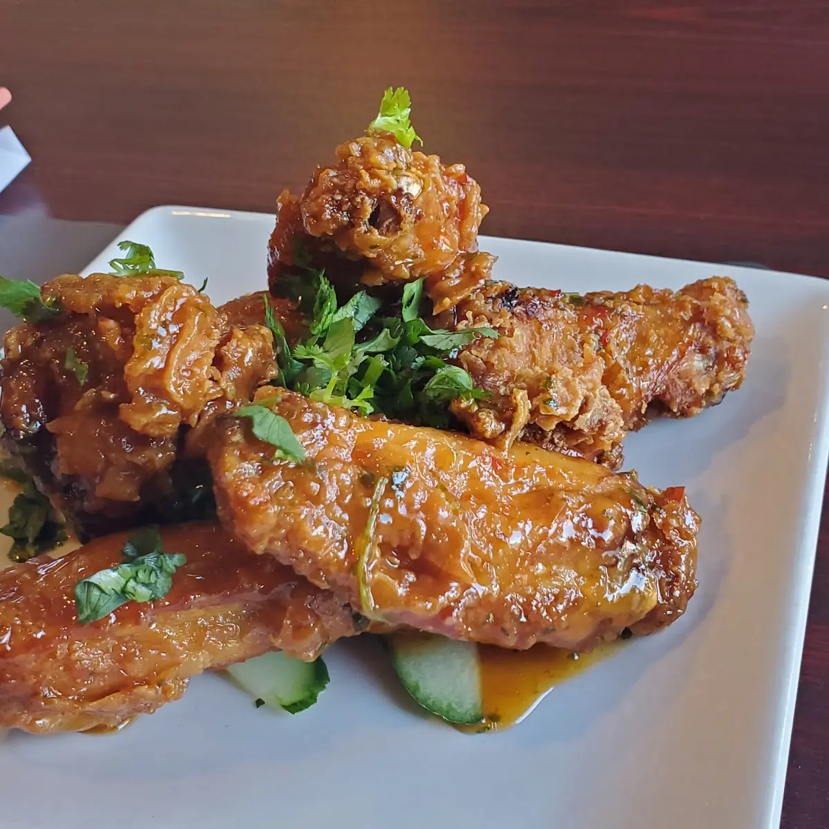 Sweet Cilantro Chicken Wings