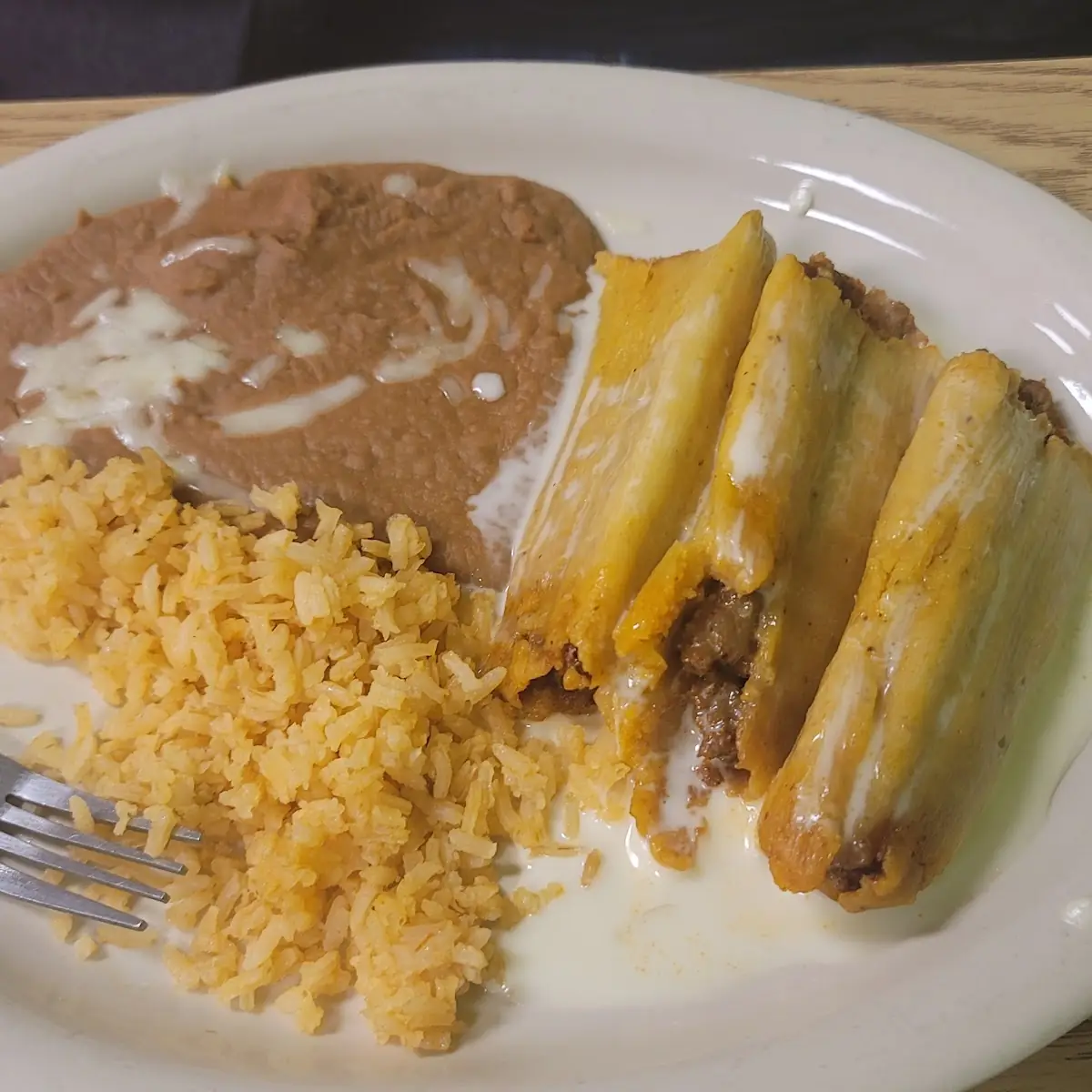 One Bean Burrito One Cheese Enchilada