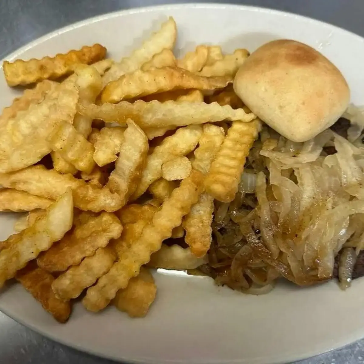 Hamburger Steak with Grilled Onions