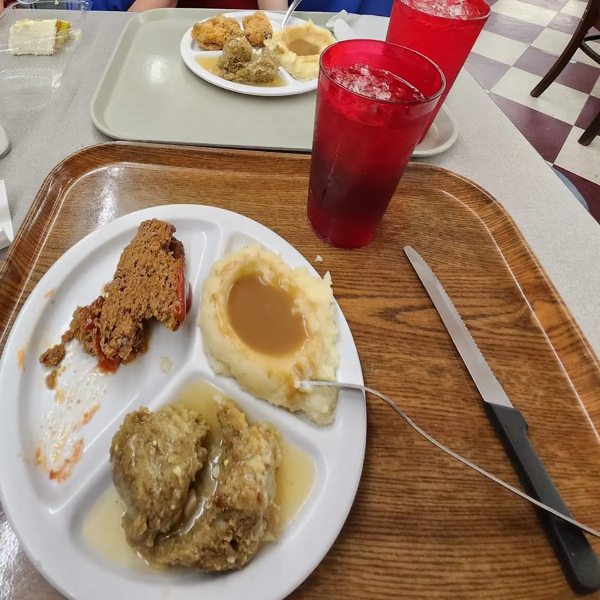 Meatloaf Mashed Potatoes and Gravy Stuffing and Gravy
