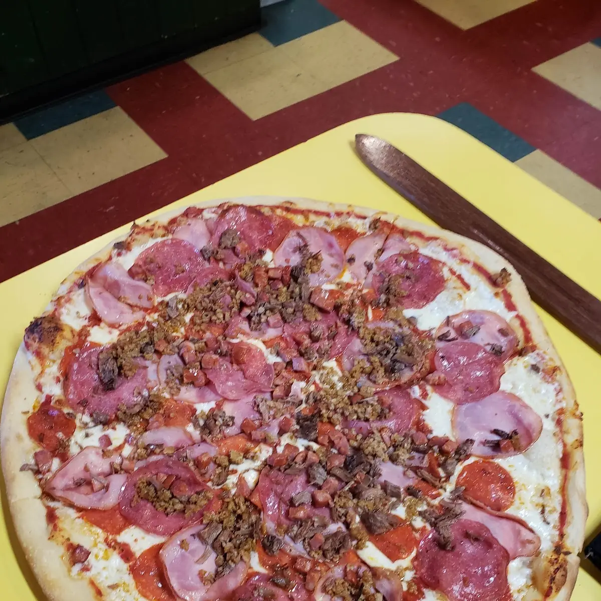Meat Pizza with Brisket