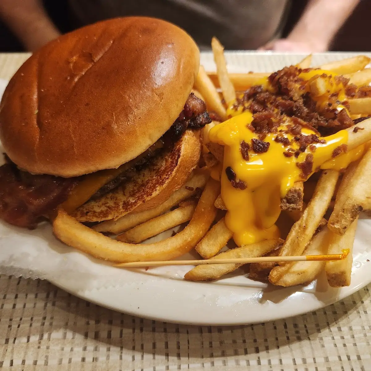 Bacon Cheeseburger and Cheese Fries