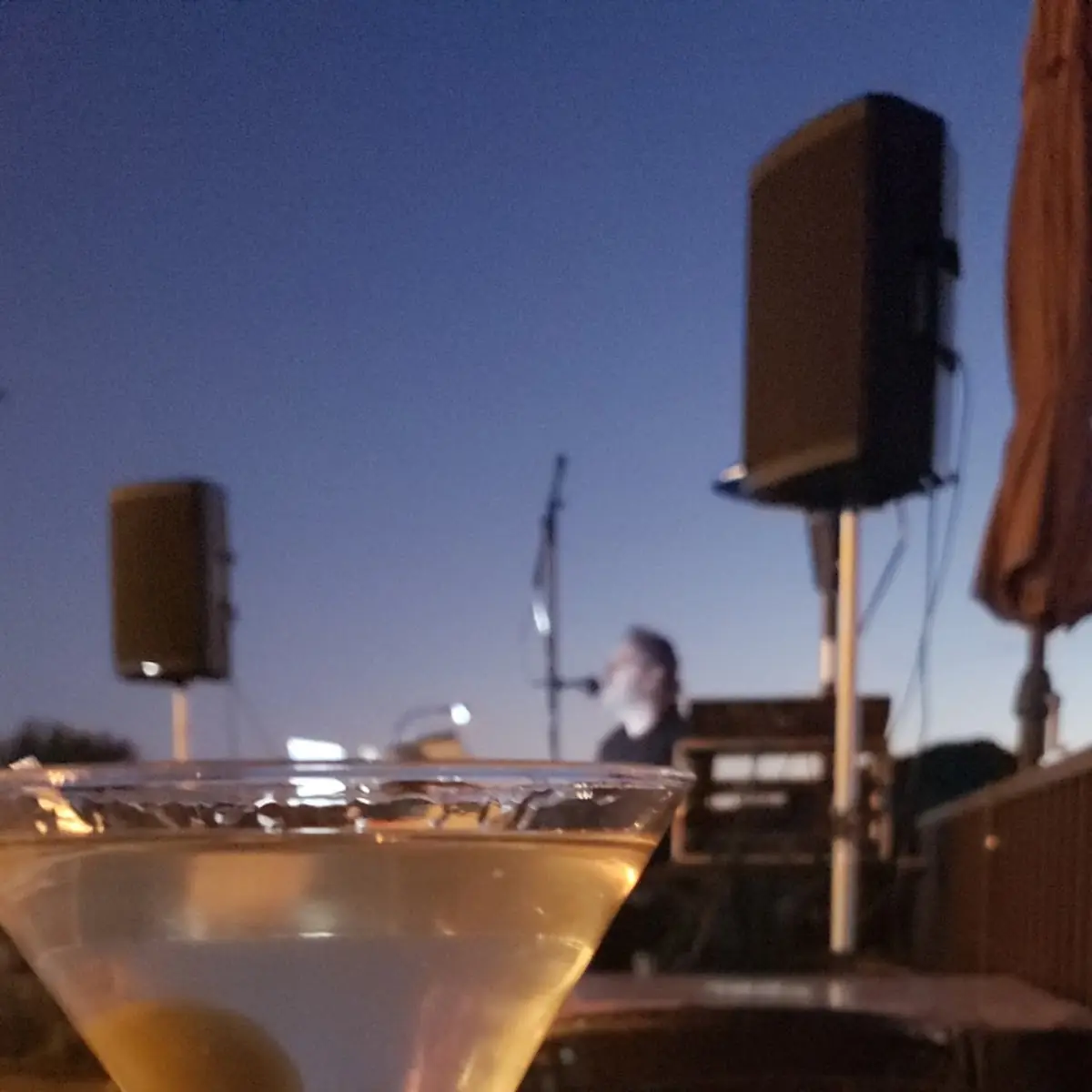 Blue Sapphire Dirty Martini