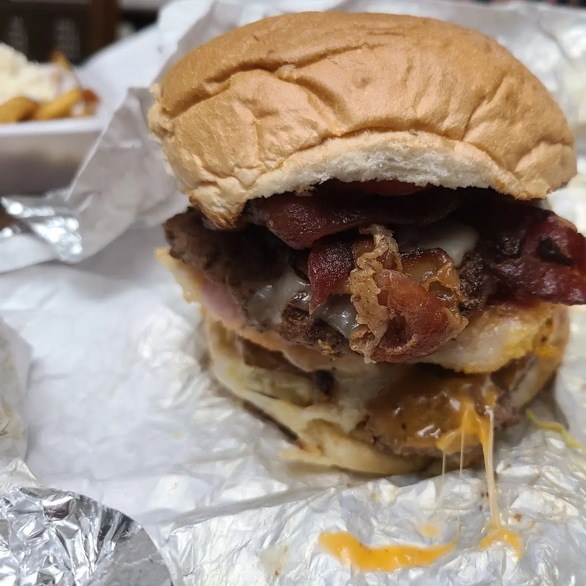 Bacon Egg's Burger Combo