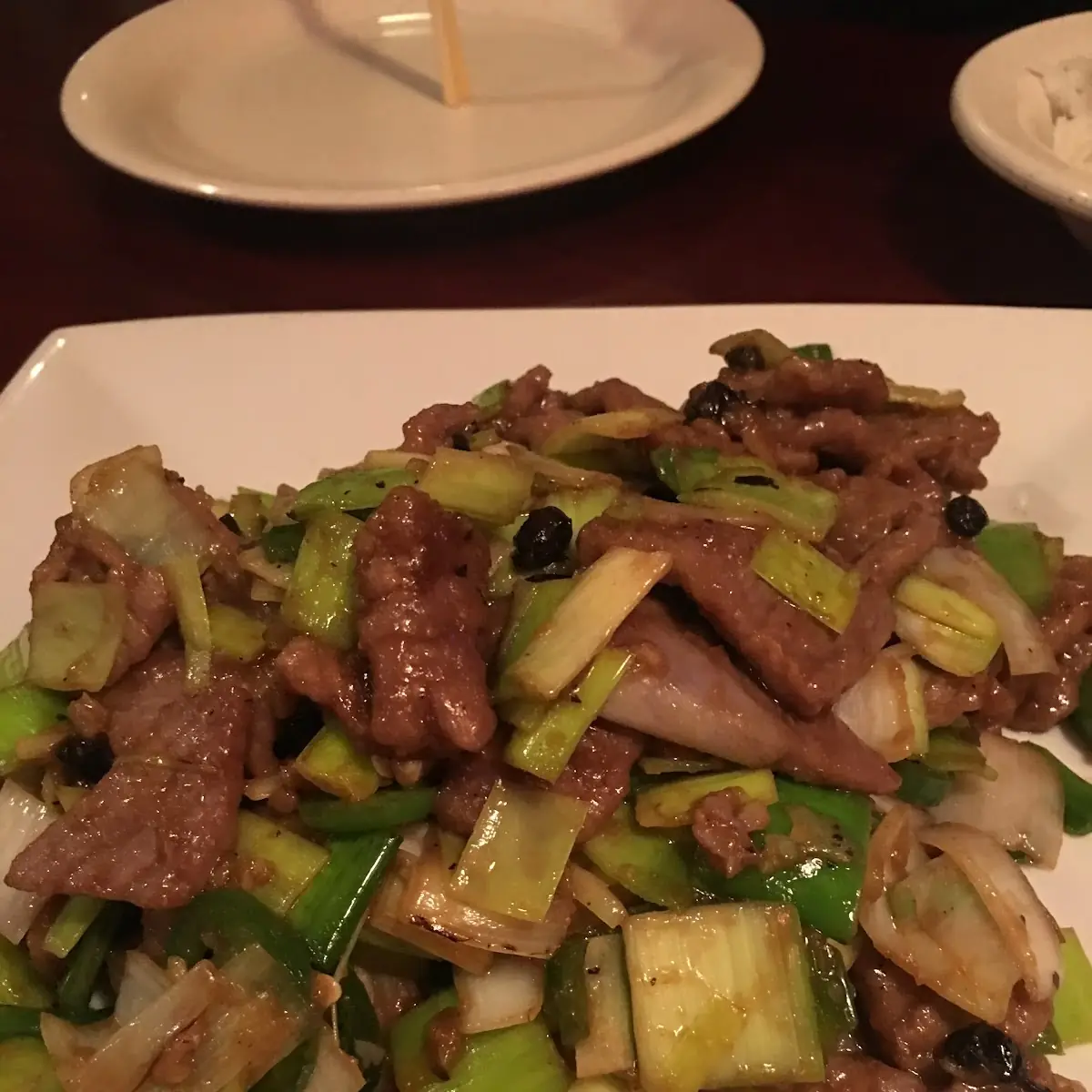 Beef Stir-Fried Leeks