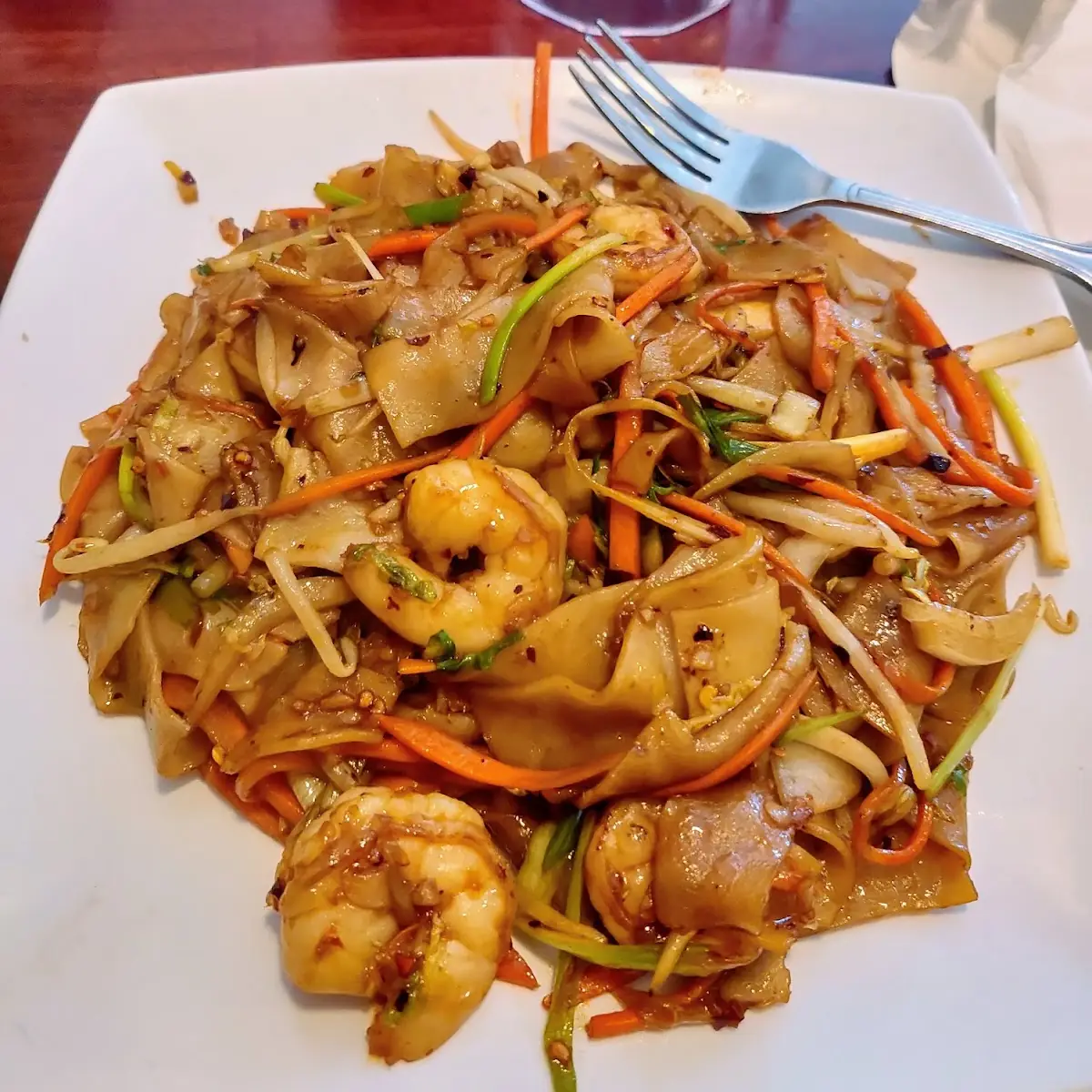 Drunken Noodles with Shrimp