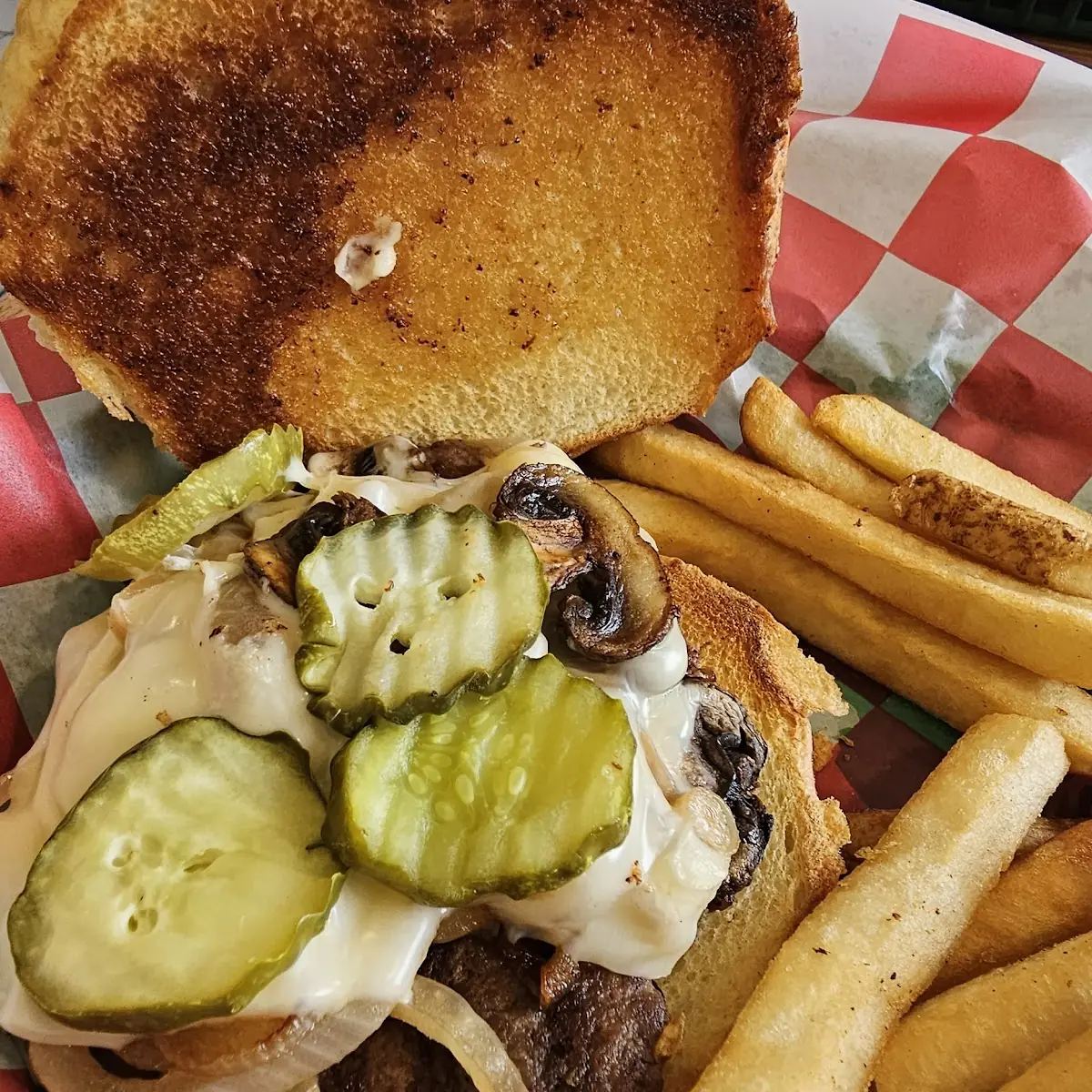 Mushroom Swiss Burger