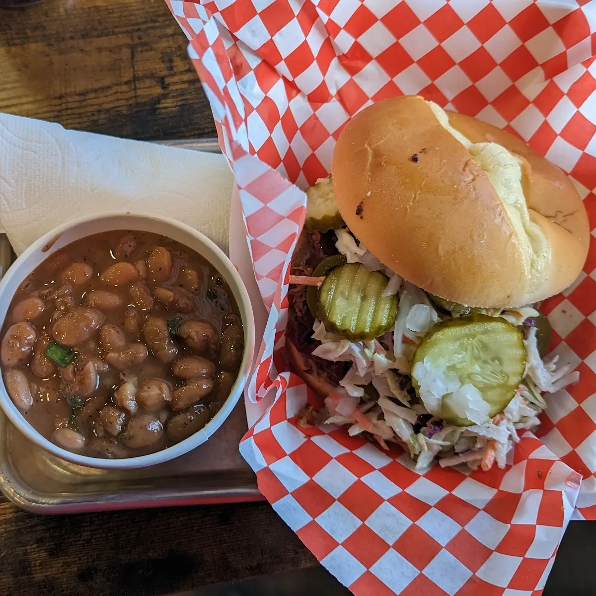 Loaded Pulled Pork Sandwich