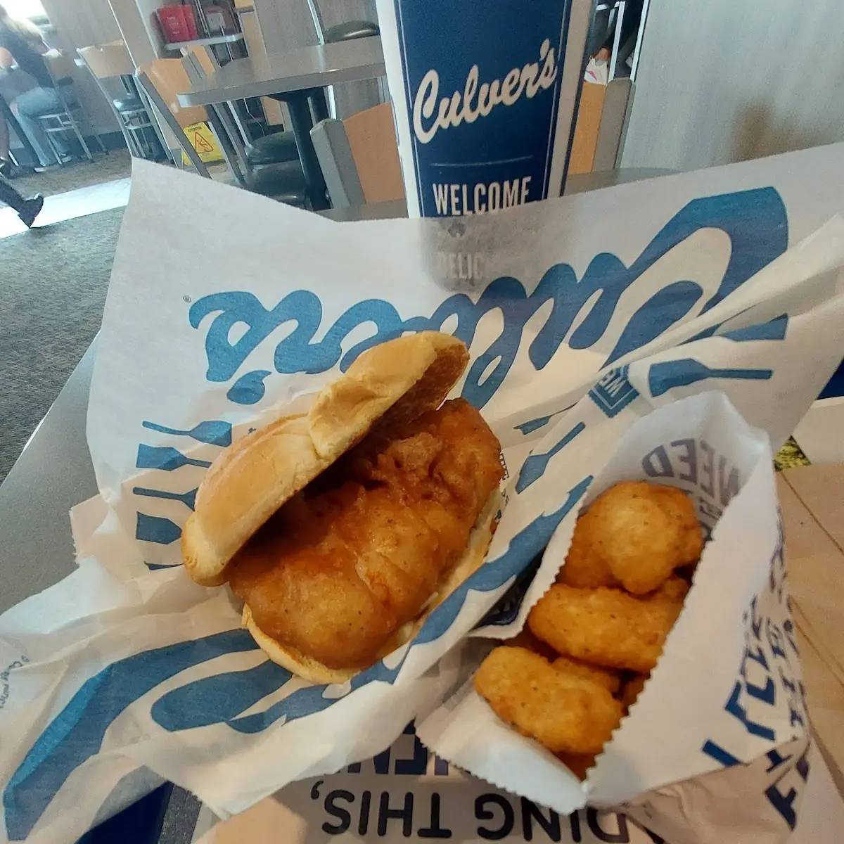 Cod Fish Sandwich Combo Cheese Curds