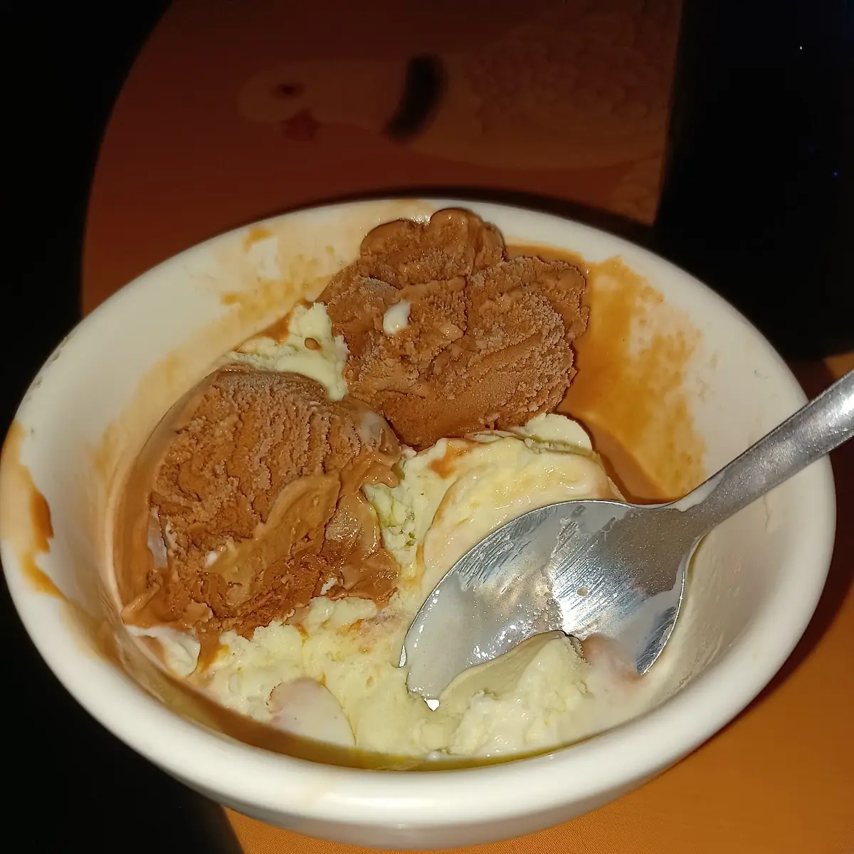 Chocolate and Vanilla Ice Cream