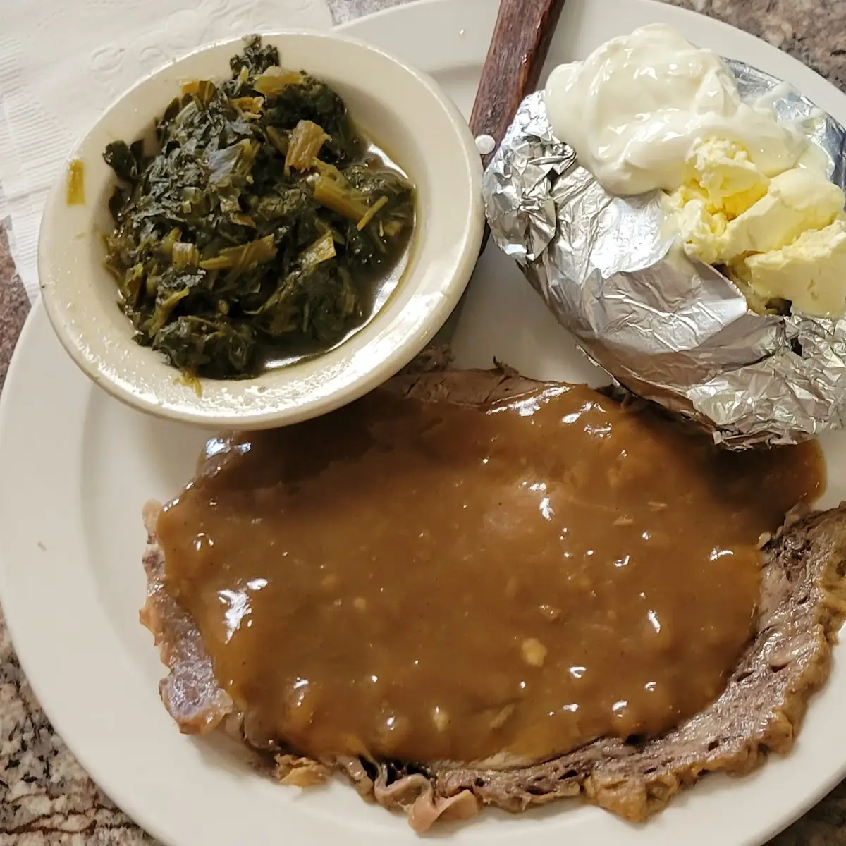 Roast Beef with Baked Potato