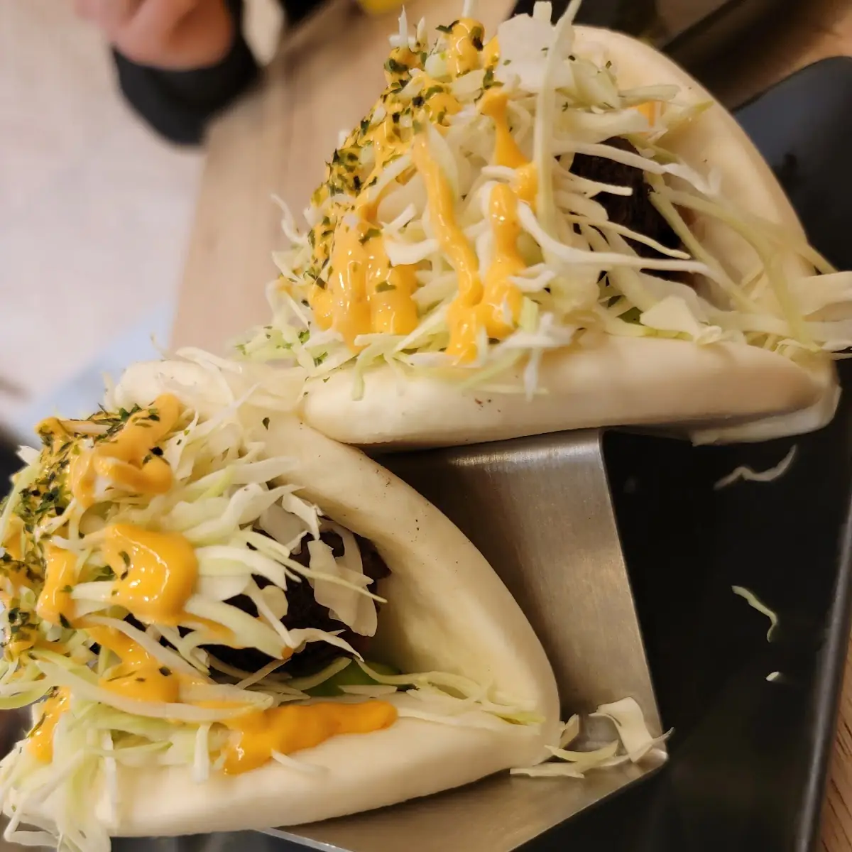 Crispy Chicken Steamed Buns