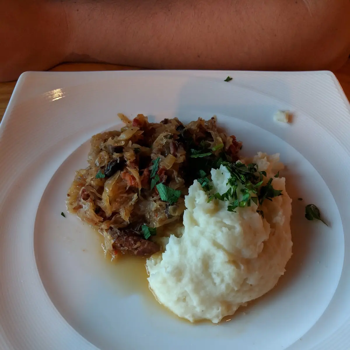 Bigos and Mashed Potatoes