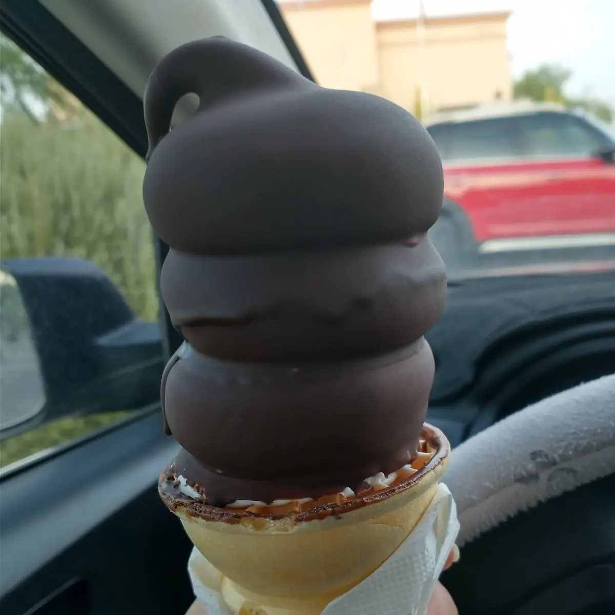 Medium Sized Chocolate Dipped Cone
