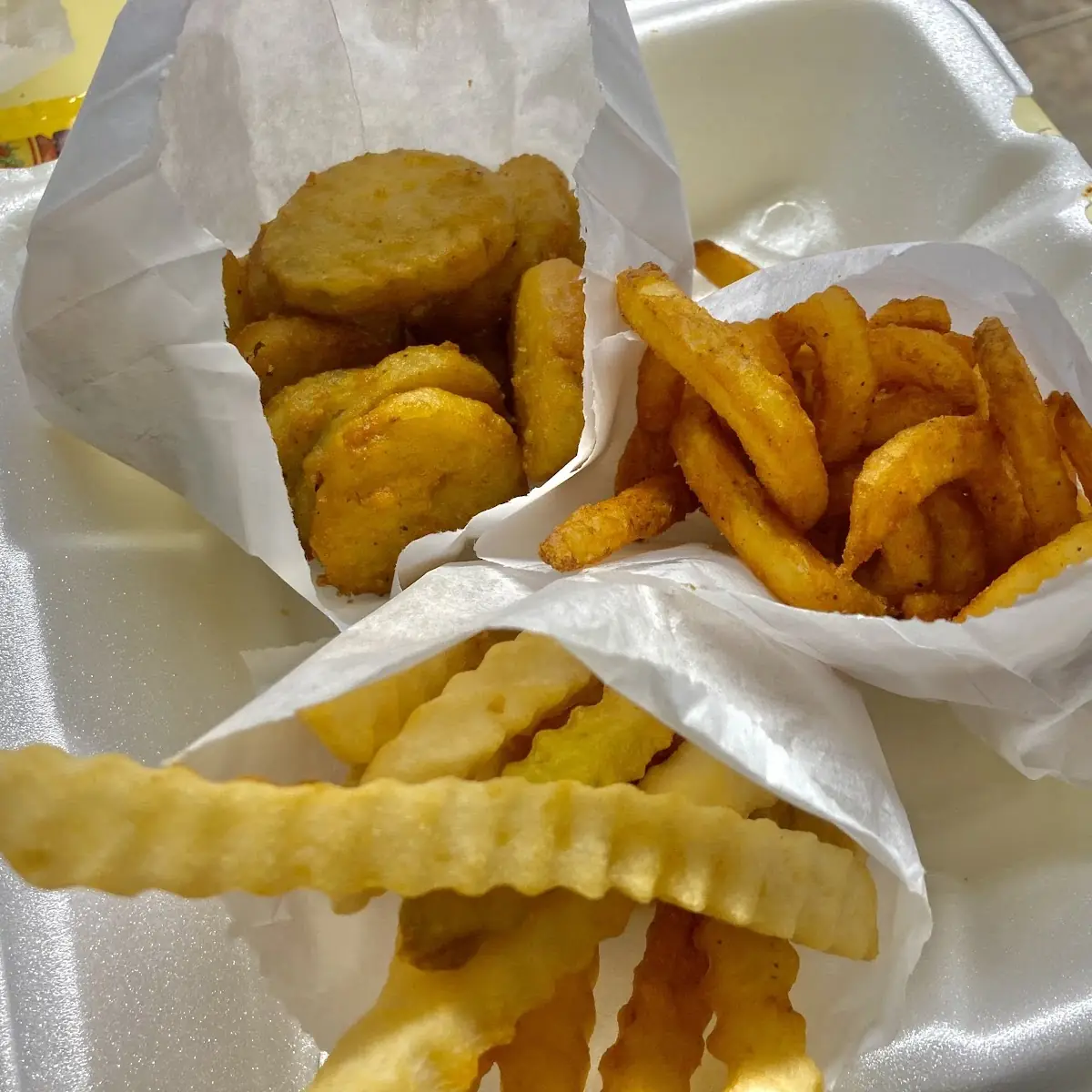 Fries and Pickle Chips