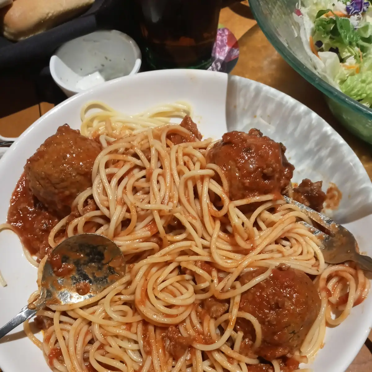 Giant Meatball with Spaghetti