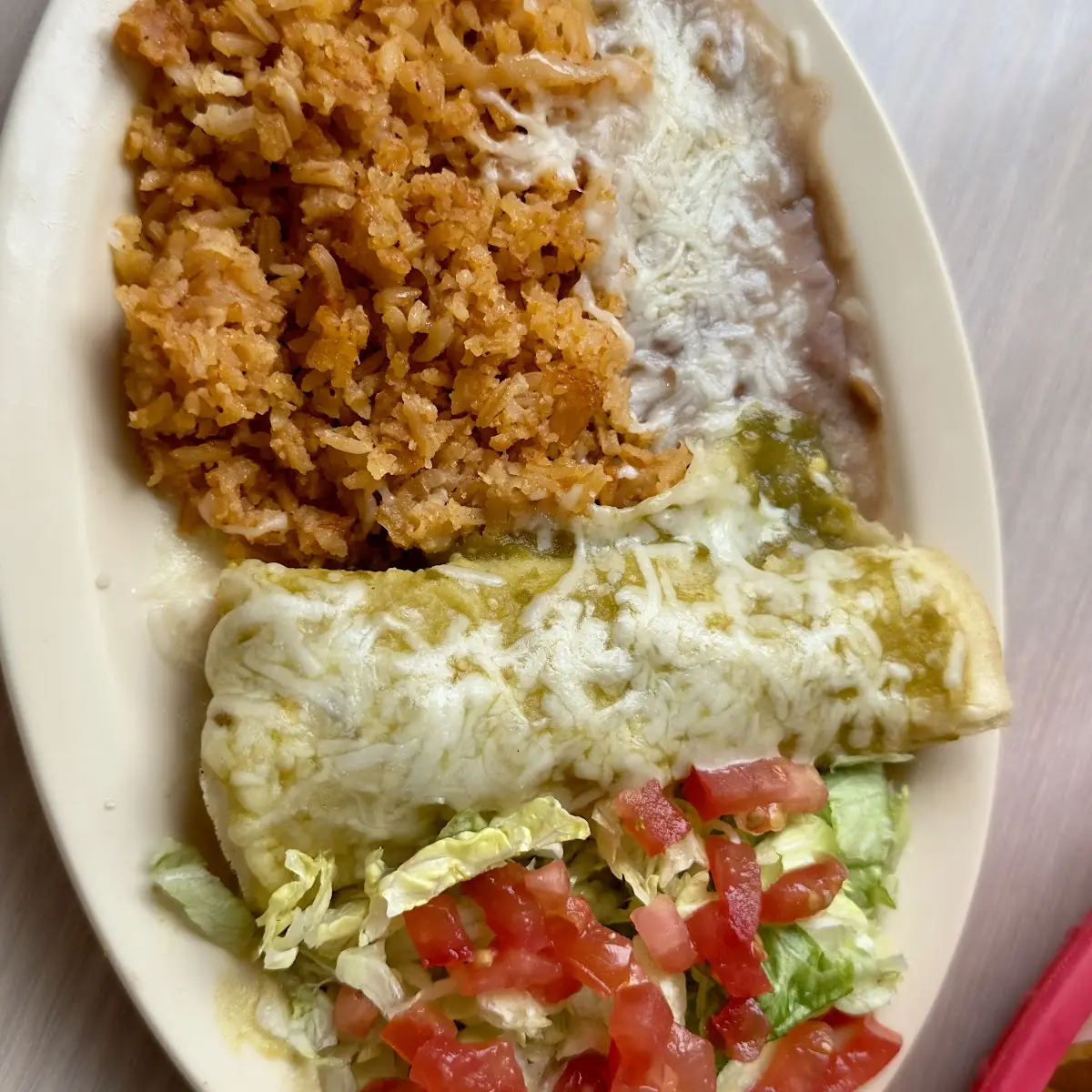 Chicken Burrito in White Wine Sauce