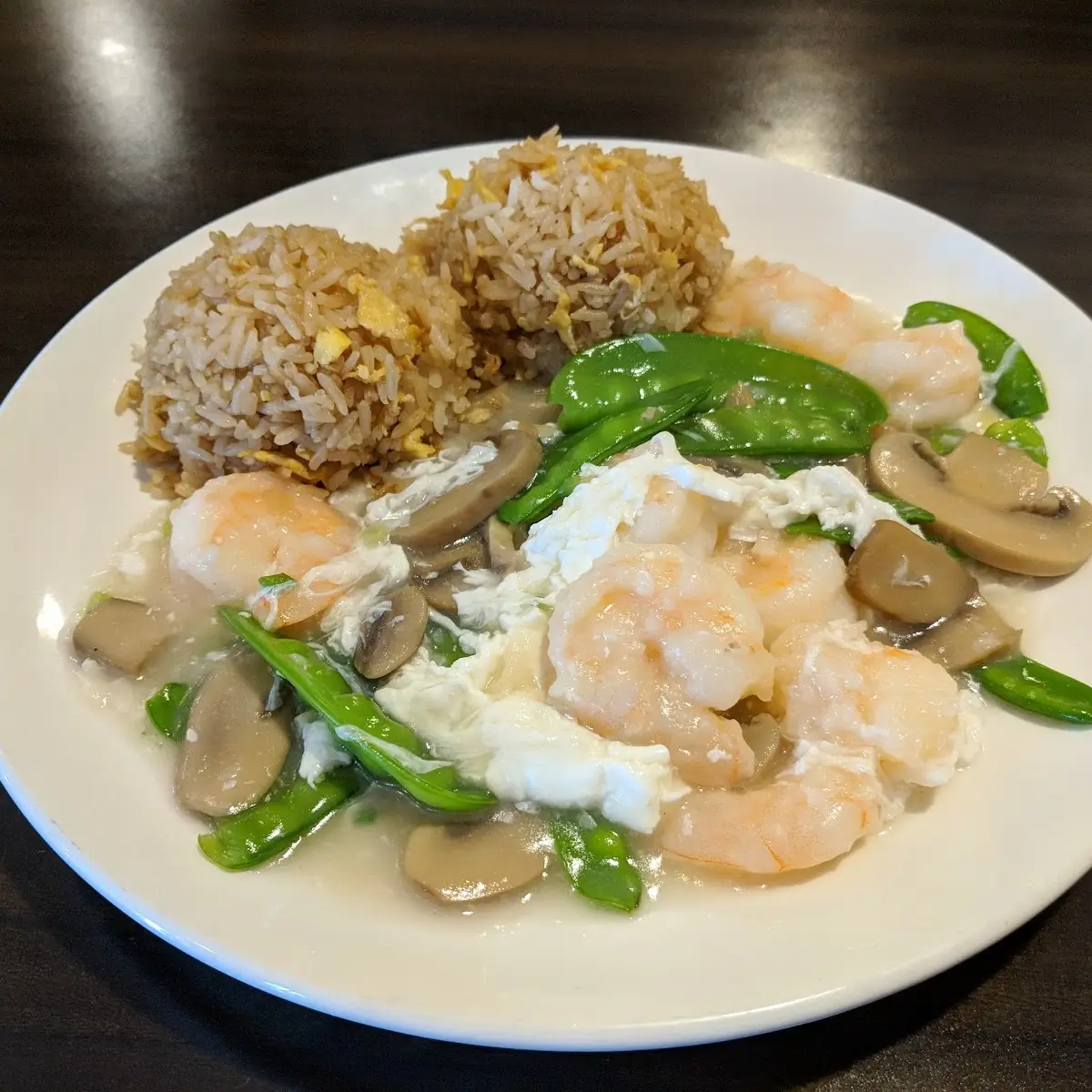 Shrimp with Lobster Sauce Fried Rice