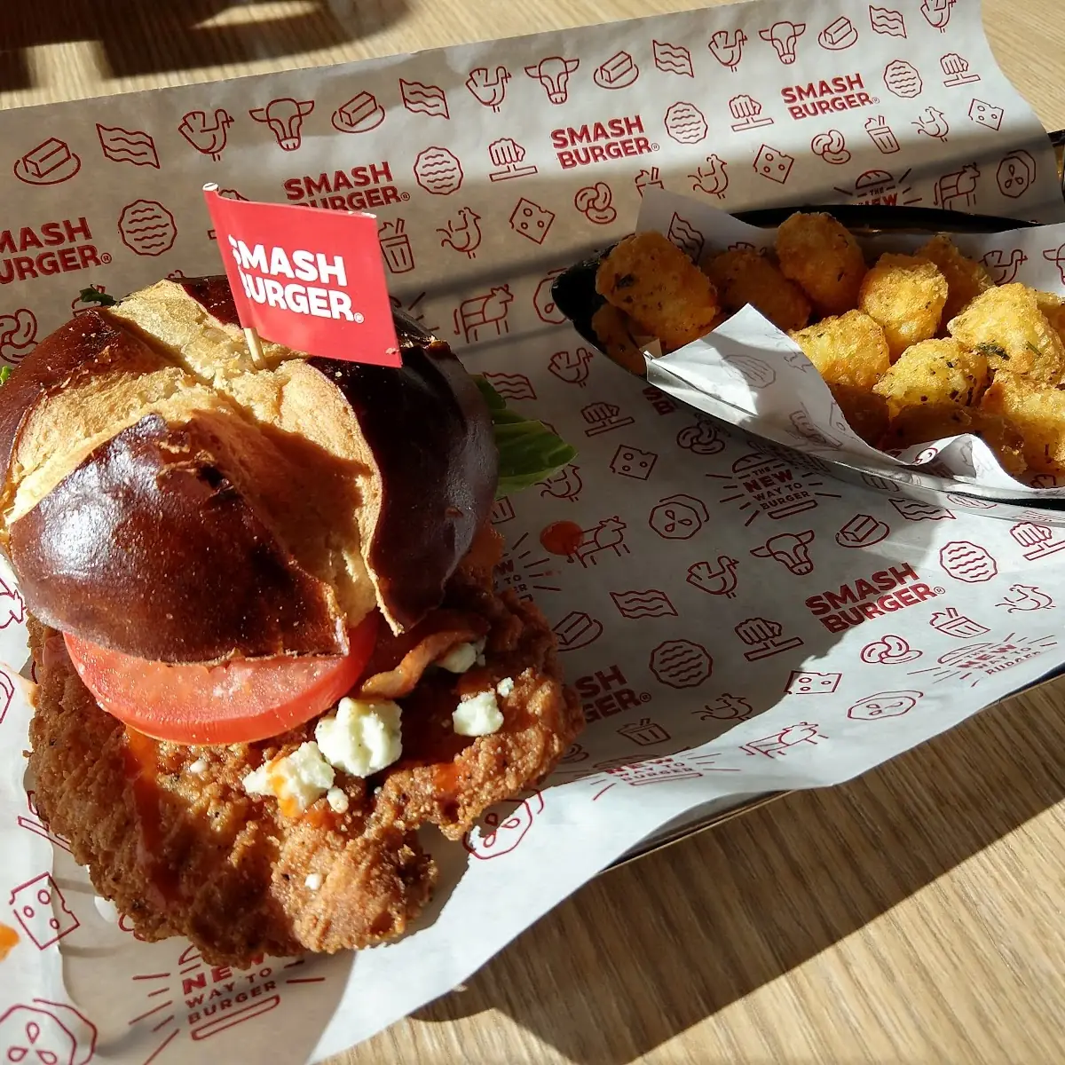 Smash Chicken Sandwich Combo