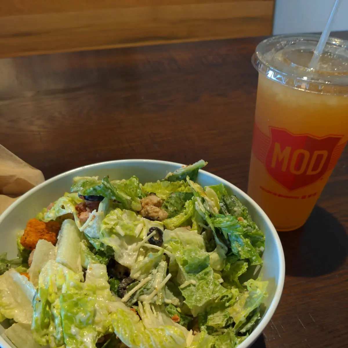 Mod Custom Salad and Drink