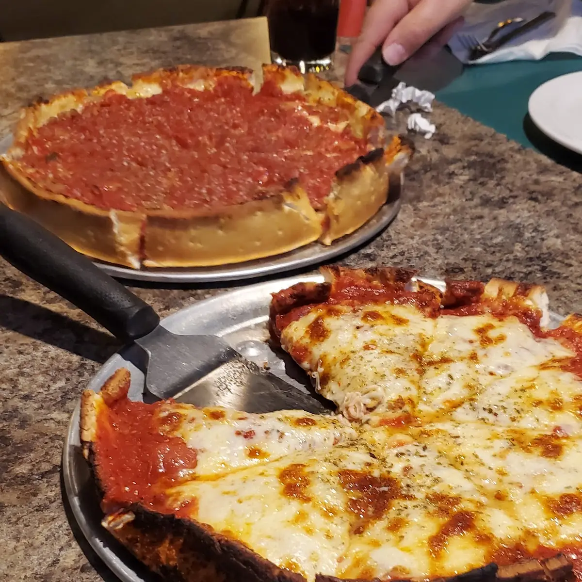 Deep Dish Pepperoni Pizza