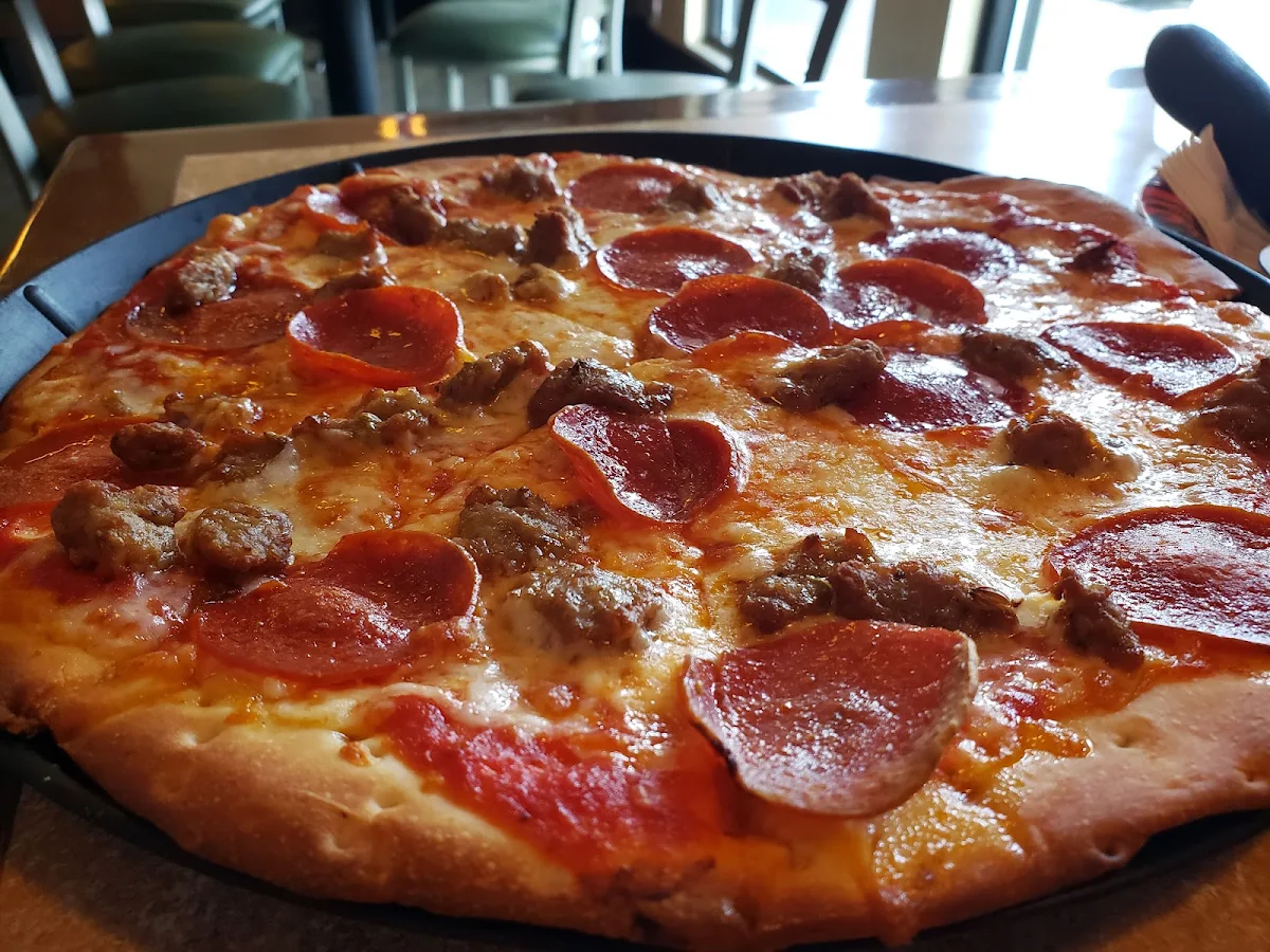 Pepperoni and Sausage Pizza