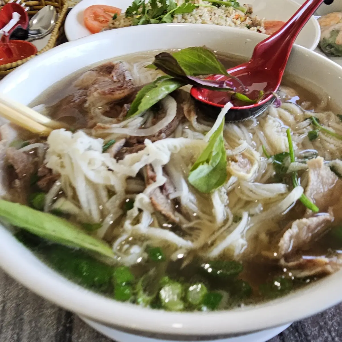 Beef Pho with Fresh Herbs