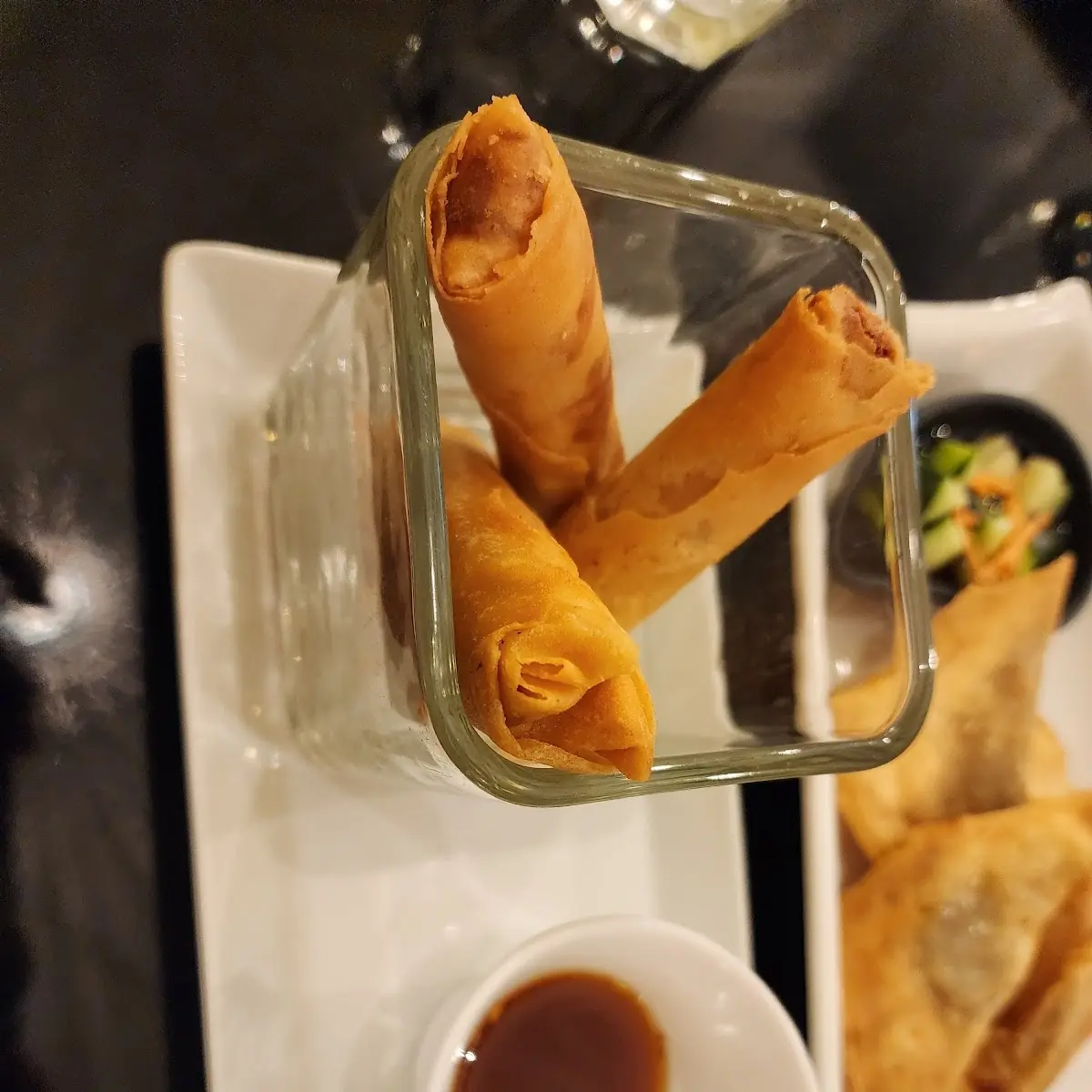 Crispy Spring Rolls with Dipping Sauce