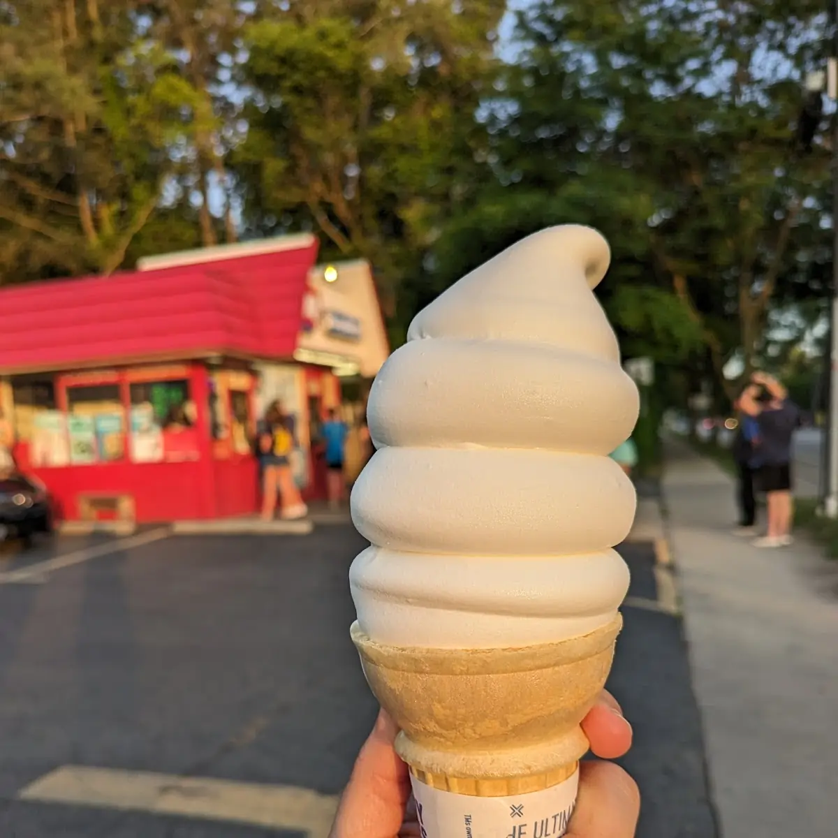 Plain Vanilla Ice Cream Cone